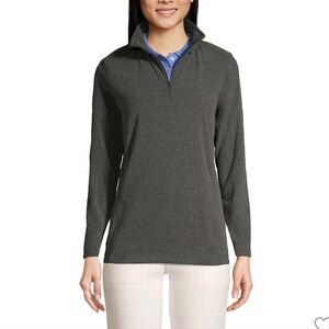 LL Bean Lightweight Fleece Quarter Zip Pullover Size Large